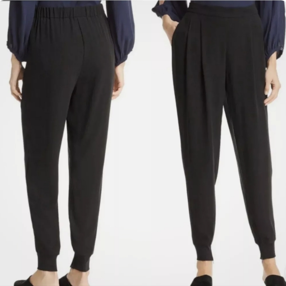 Eileen Fisher Crepe Georgette Joggers